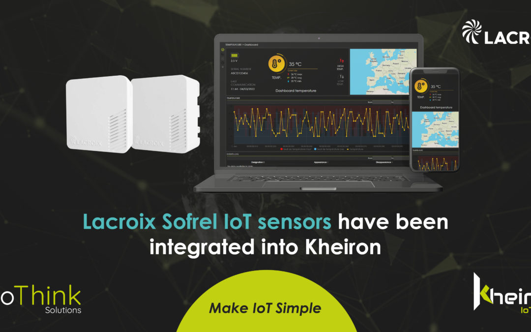 Les capteurs IoT LACROIX Sofrel sont disponibles sur Kheiron
